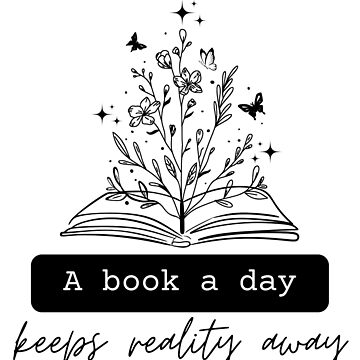 A Book a day Keeps reality away, small zipper Bag – FatesThread