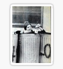 Carrie Fisher in a Trash Can, Literally Sticker