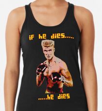 ivan drago comic-book style - if he dies...he dies Racerback Tank Top