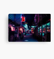 Late Night in Shinjukus Golden Gai Leinwanddruck
