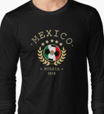 Mexico Mexican Soccer Team Russia 2018 T Shirt Football Fan copa mundial Long Sleeve T-Shirt