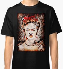 Frida Kahlo Rote Rosen Classic T-Shirt