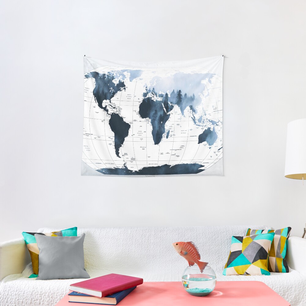 ALLOVER THE WORLD-Woods fog Tapestry