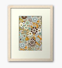 70s Style Flower Power Framed Print