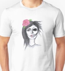 Woman Memento Mor Death Reminder Art Design Unisex T-Shirt