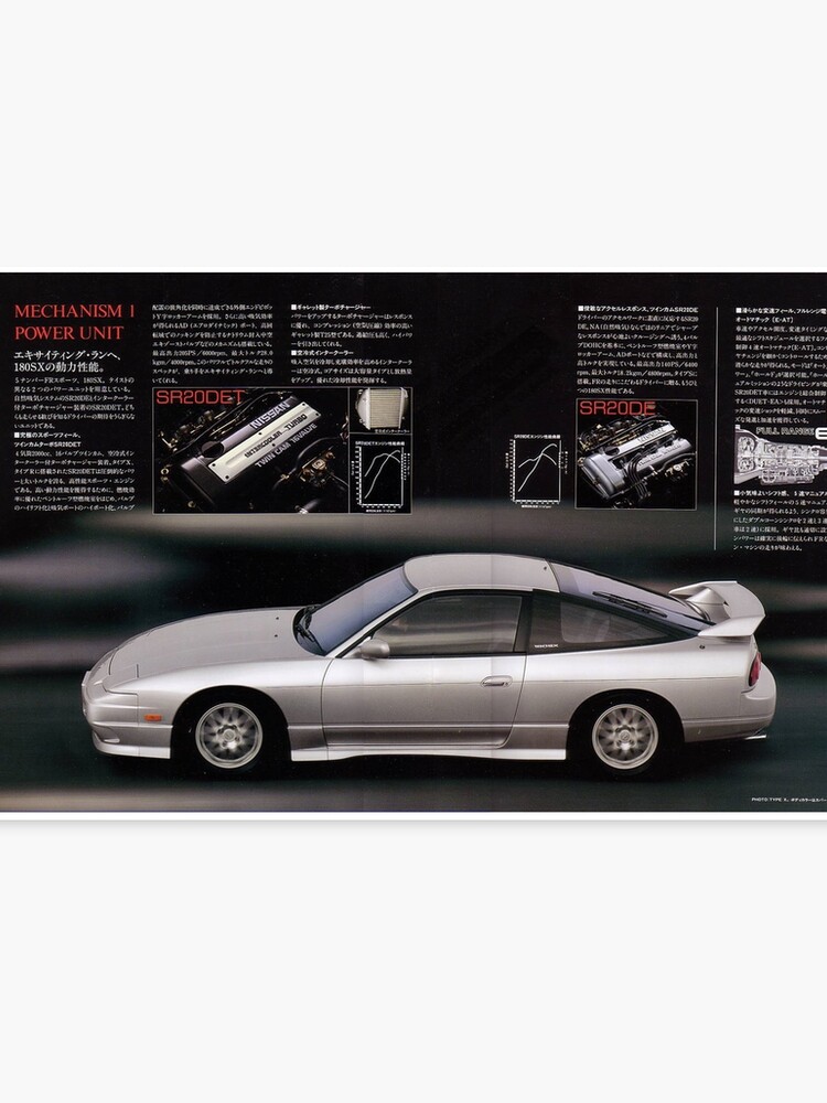 Especificaciones Del Catálogo Japón Nissan 180sx Type X Lienzo