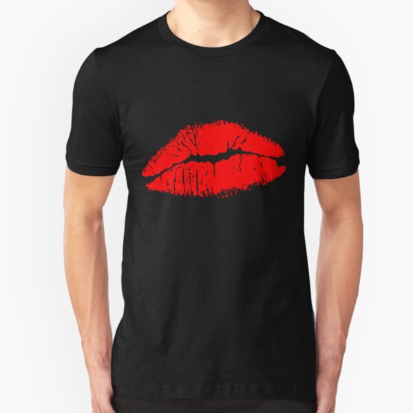 Big Red Lips Slim Fit T-Shirt