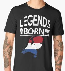 Legends born Netherlands Dutch Pride Birthday Men's Premium T-Shirt