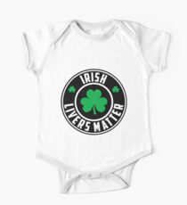 Funny Irish Livers Matter Saint Patrick Day T-Shirt One Piece - Short Sleeve