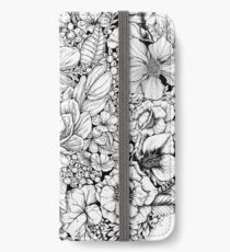 Blumen Blumenkreis iPhone Flip-Case/Hülle/Skin