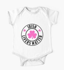 Funny Irish Livers Matter Saint Patrick Day T-Shirt One Piece - Short Sleeve