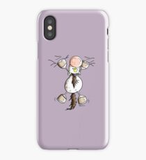 Funny Climbing White Horse iPhone Case