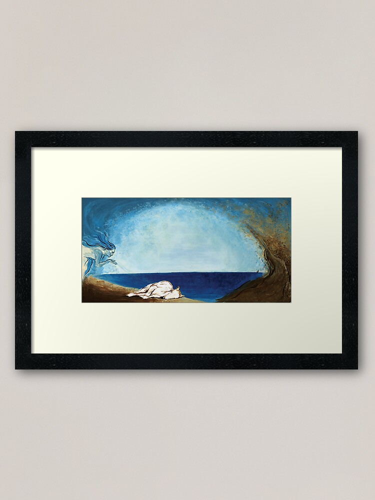 Alternate view of Wind Woman Children's book Framed Art Print