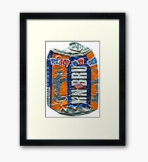 IrnBru - crushed tin Framed Print