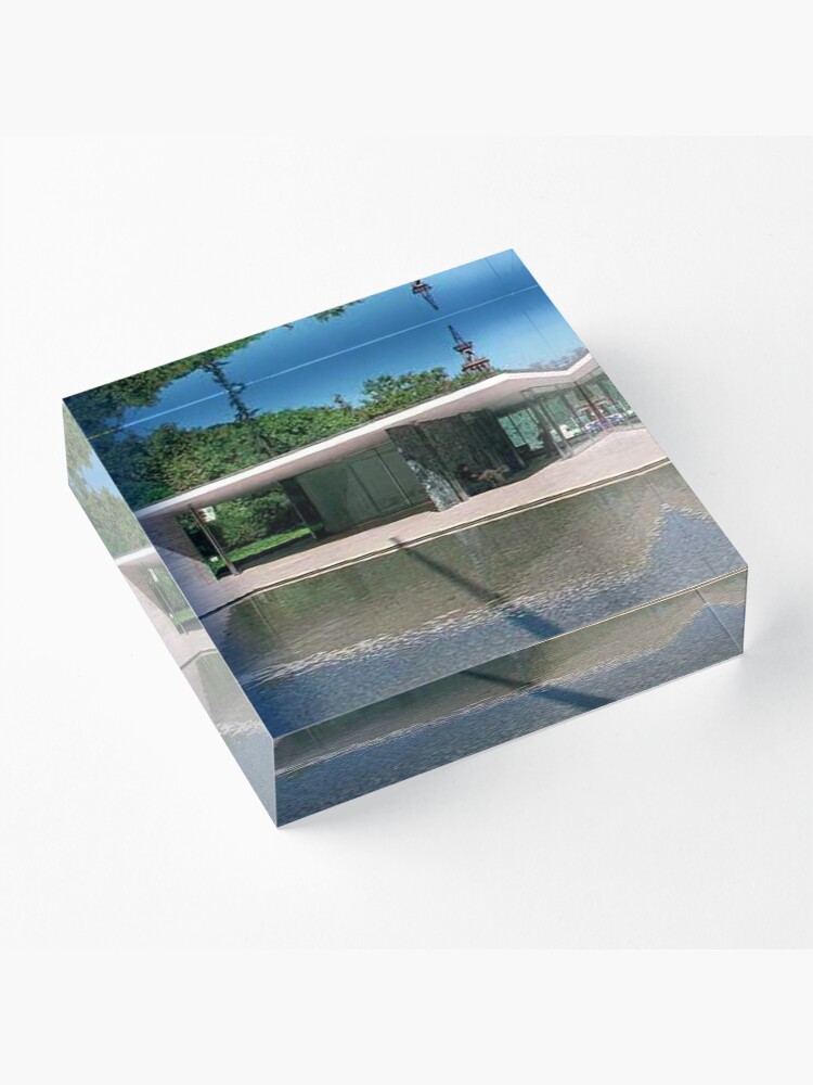 Alternate view of Barcelona Pavillion Acrylic Block