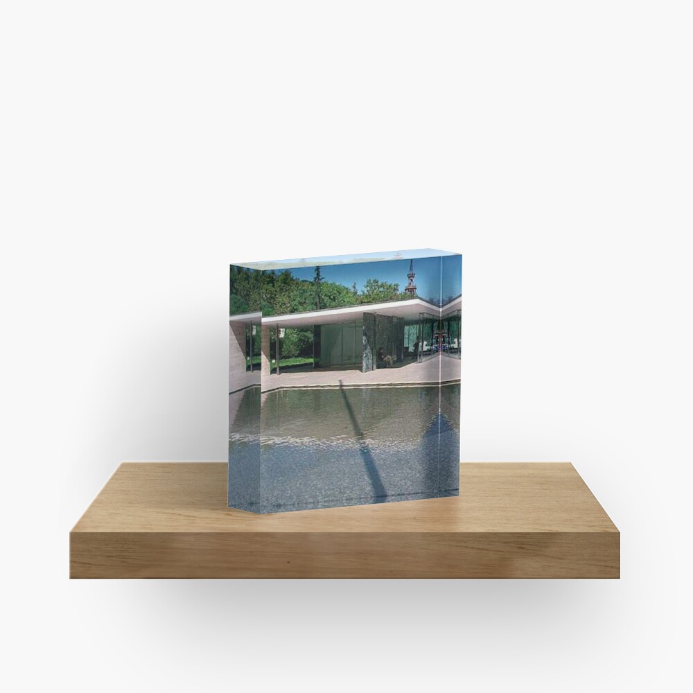 Barcelona Pavillion Acrylic Block