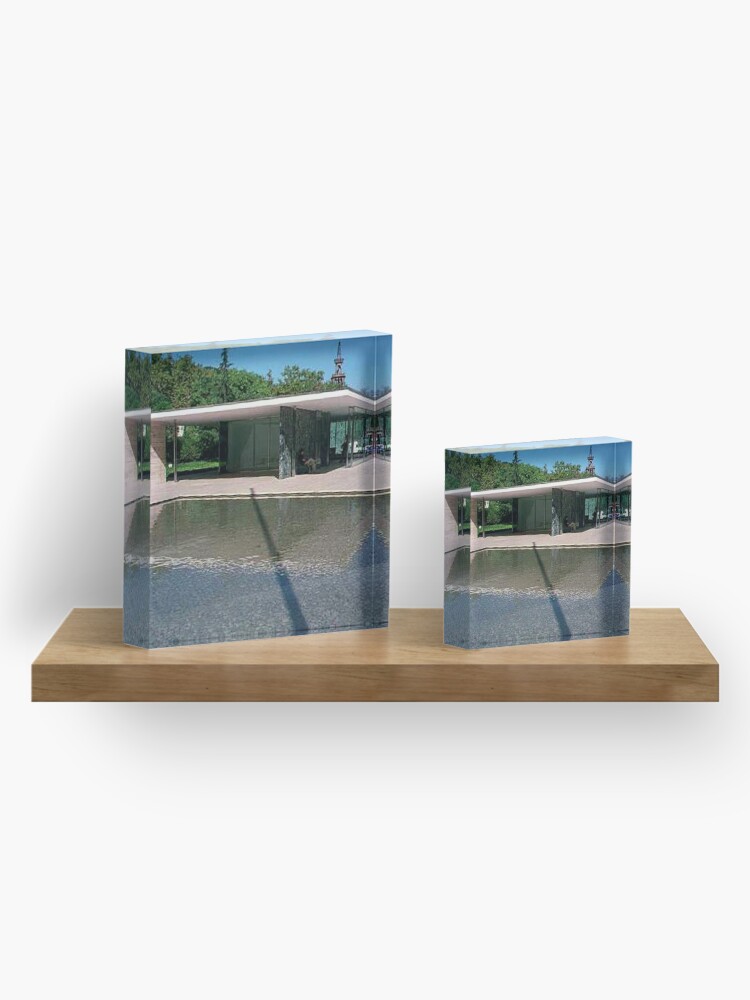 Alternate view of Barcelona Pavillion Acrylic Block