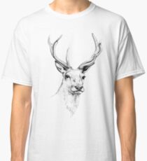 Deer Antlers Stag Head Classic T-Shirt