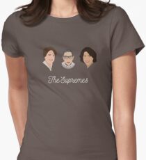 The Supremes (3, with eyes, white text) Women's Fitted T-Shirt