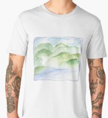 Watercolor landscape Men's Premium T-Shirt