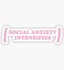 Pastel Goth / Social Anxiety Intensifies / Kawaii Sticker