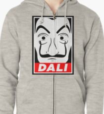 Salvador Dali Zipped Hoodie