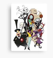 the nightmare before christmas Canvas Print