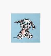 Funny Dalmatian Dog Art Board