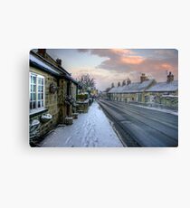 Village Snow Metal Print