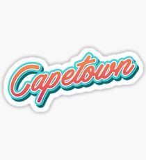 Capetown Typography Sticker