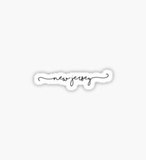 New Jersey Font Sticker