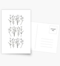 Ink flowers Postcards