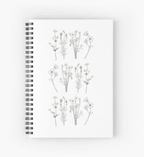Ink flowers Spiral Notebook