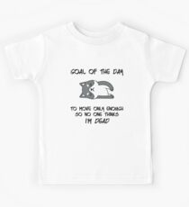 Goal of the Day - Grey Shibu Inu Kids Tee