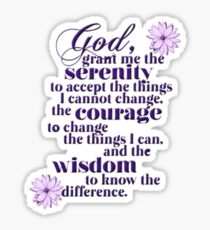 Serenity Prayer Sticker