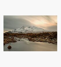 SgĂ¹rr nan Gillean and The River Sligachan Isle of Skye Photographic Print