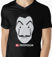 El Profesor La Casa De Papel Men's V-Neck T-Shirt
