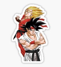 Goku Vegeta - Street Fighter Sticker