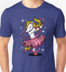 Einhorn für Mädchen süße Ballerina Tanzen Geschenk Slim Fit T-Shirt