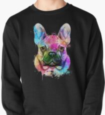 French Bulldog Watercolor, French Bulldog Painting, French Bulldog Portrait, French Bulldog art, French Bulldog illustration Pullover