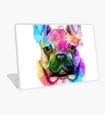 French Bulldog Watercolor, French Bulldog Painting, French Bulldog Portrait, French Bulldog art, French Bulldog illustration Laptop Skin