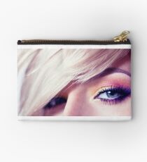 Close up eye with beautiful colors Studio Pouch