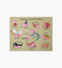 Prehistoric Piggies Art Board