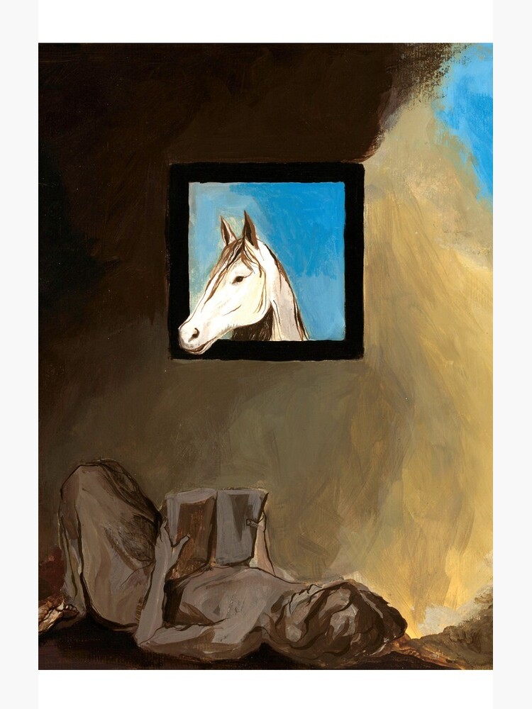 Horse and Child Children's book illustration by CatarinaGarcia