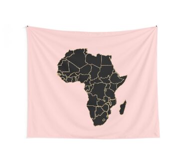 Africa map Wall Tapestry
