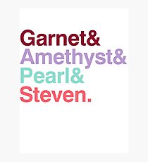 The Crystal Gems - Gem Colors Photographic Print