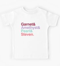 The Crystal Gems - Gem Colors Kids Tee