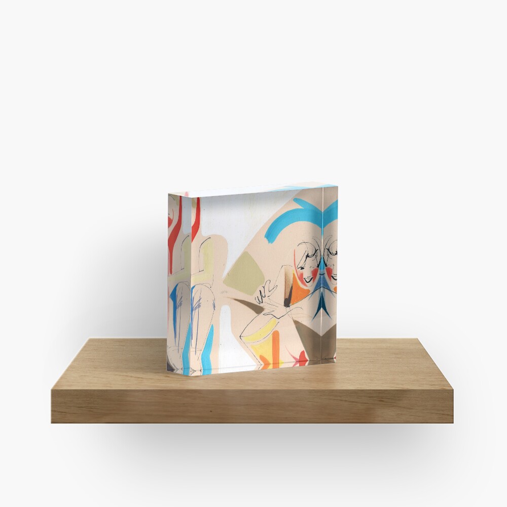 Jazz Groovy Musicians Playing Acrylic Block
