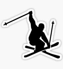 Skiing jump Sticker