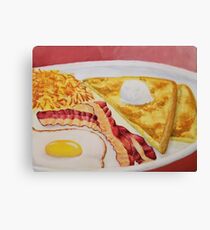 Denny's breakfast Canvas Print